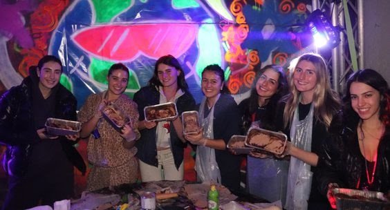 Penn State students with the babkas they baked at the JHP Babka Bake