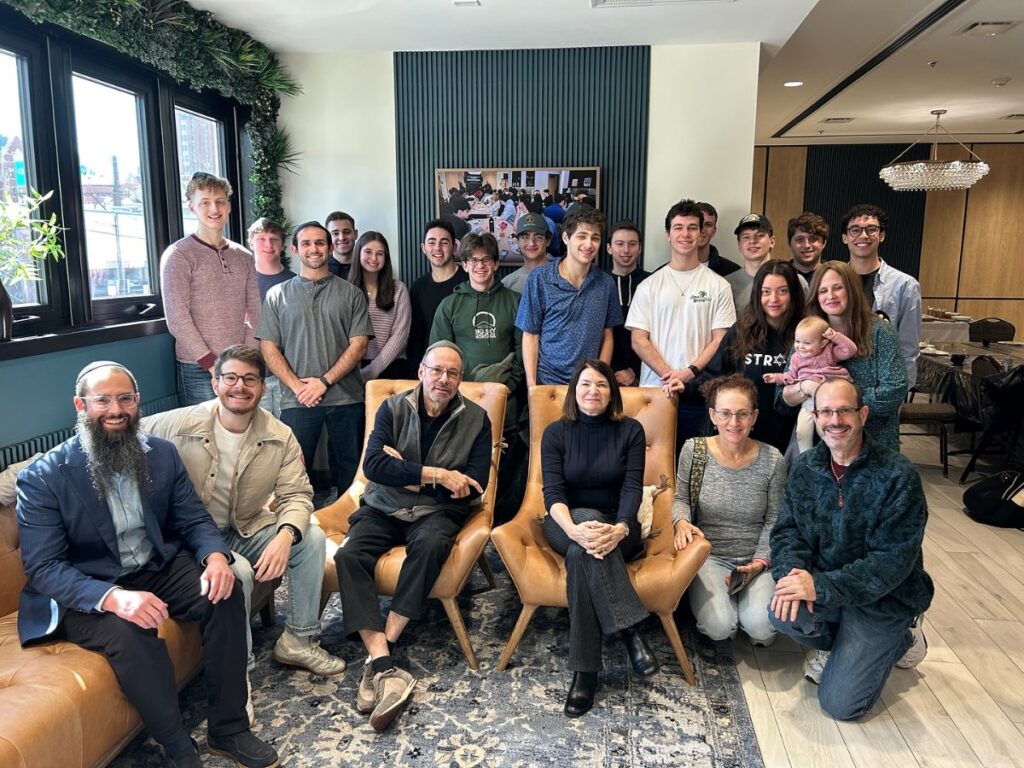 JHP Vanderbilt students gathered with guests at a JHP event at the Rohr Chabad House at Vanderbilt University